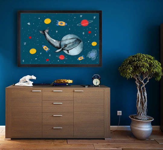 plakat wieloryb