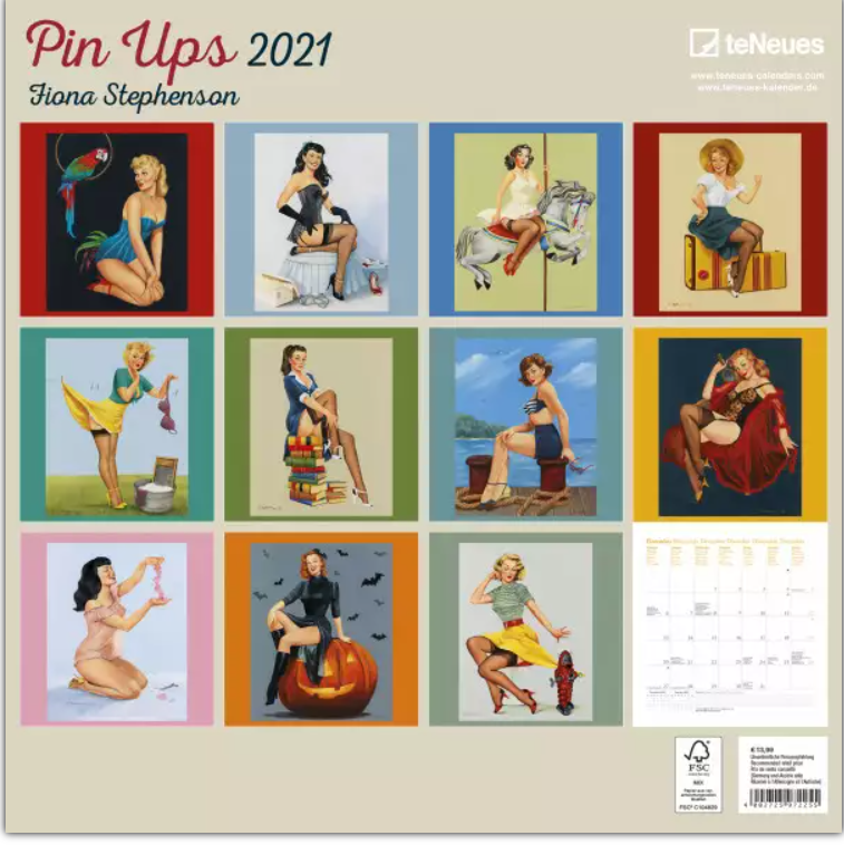 Dziewczyny-Pin-Ups-Girls-Kalendarz-Ścienny-2021-rok-Galeria-Plakatu